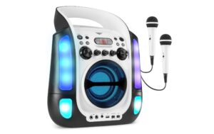 Fenton SBS30W Karaoke Set inkl. 2 Mikrofone, weiss