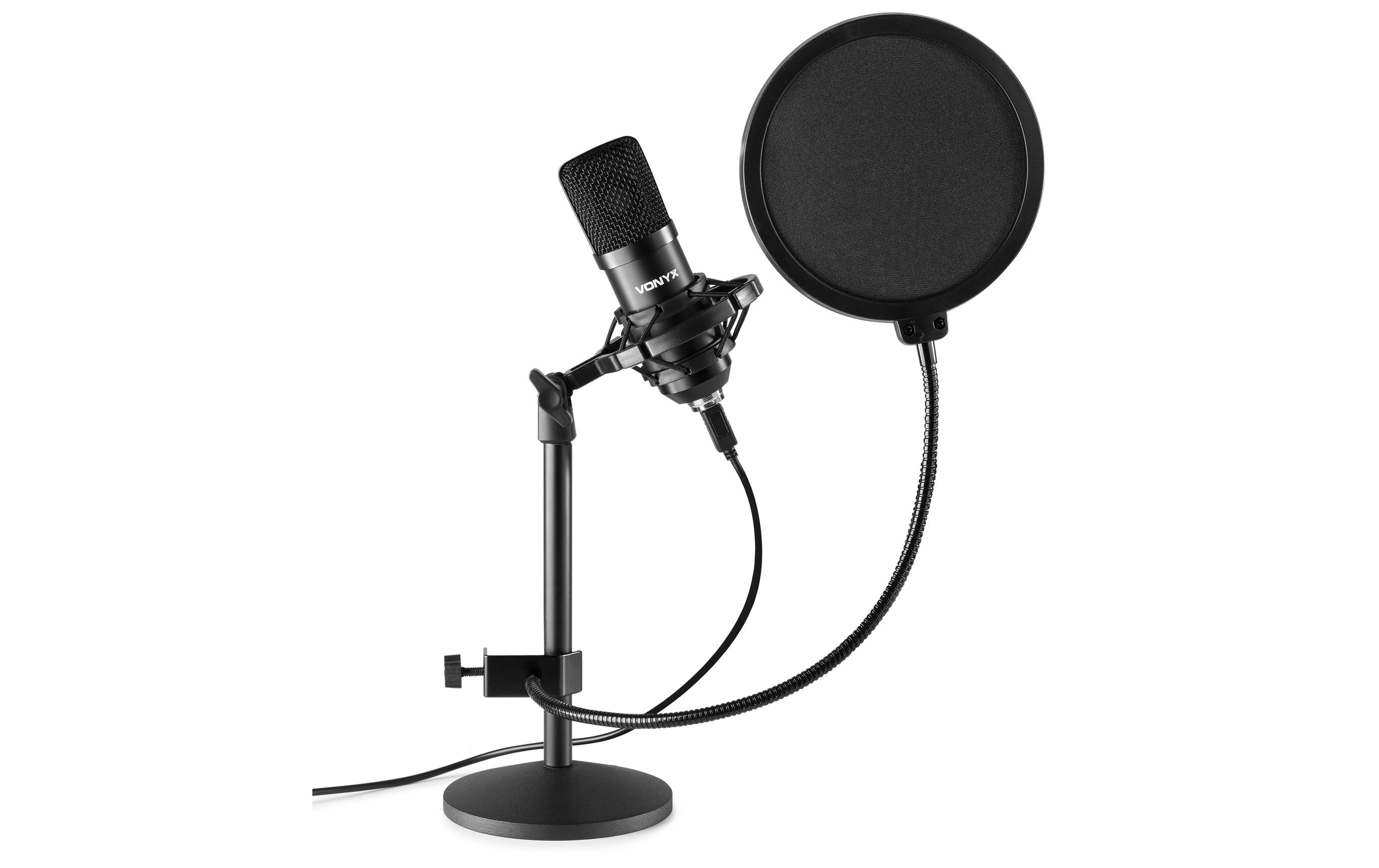 Vonyx CMTS300 USB-Mikrofon, Tischstativ, Popfilter kaufen Schweiz | Mediatech.ch