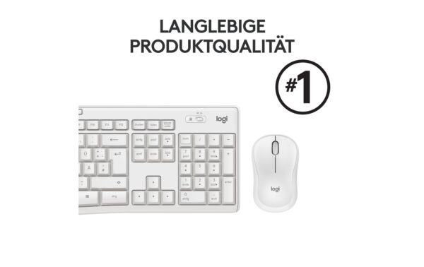 Logitech MK295 silent Desktop off white 2.4 GhZ