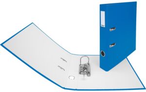 Biella Ordner Plasticolor A4 4 cm Mit Strong-Mechanik, Farbe: Blau