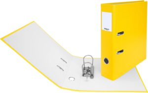 Biella Ordner Plasticolor A4 7 cm Mit Strong-Mechanik, Farbe: Gelb