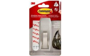 3M Command Metallhaken L 1 Haken und 2 Streifen, Tragekraft: 2.2 kg