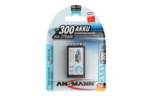 Ansmann Akku 9V Eblock NIMH 300 1er min. 270 mAh, 8.4V, maxE Technologie