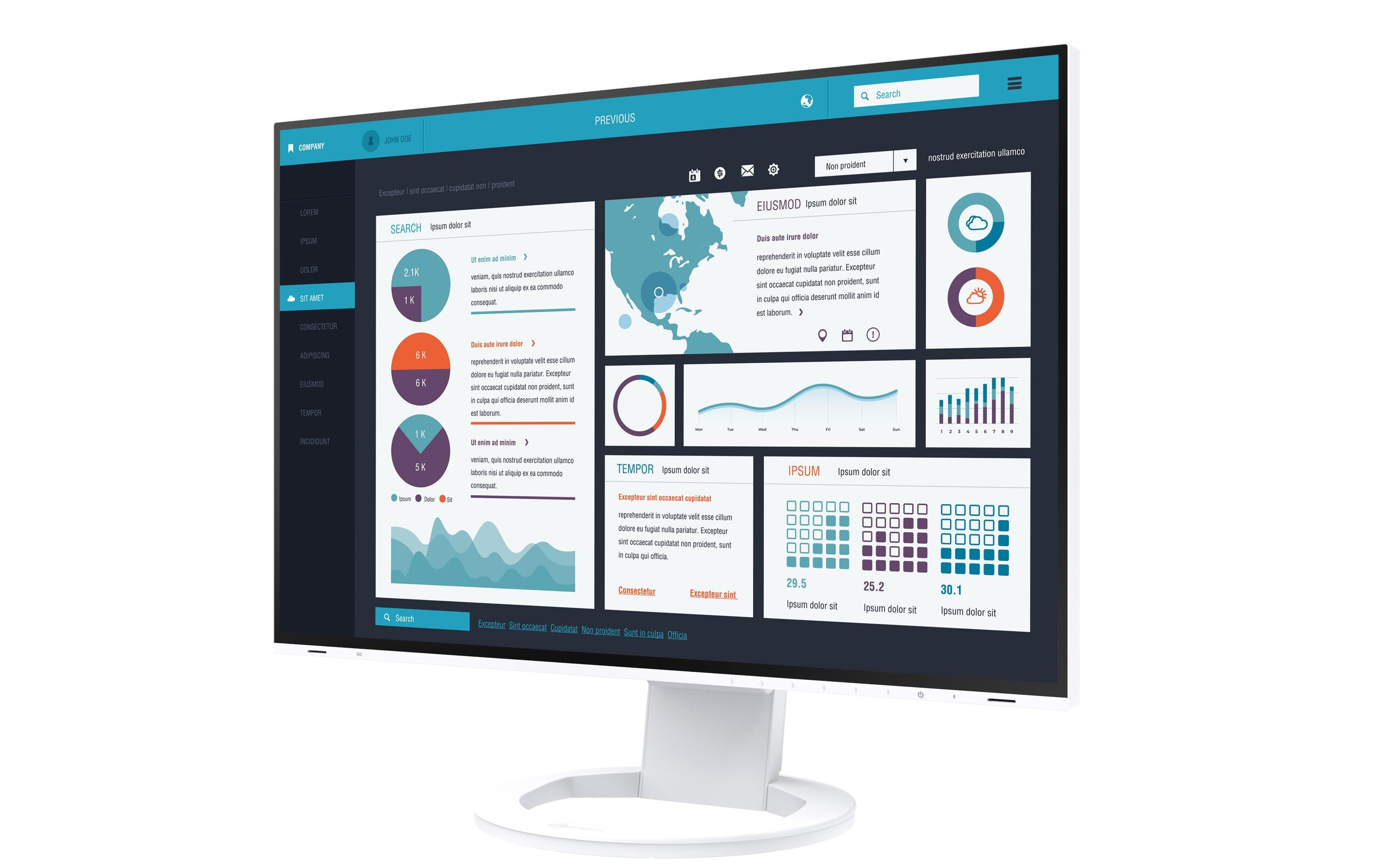 1121401_1 - Mediatech EIZO EV2495-Swiss Edition 24.1 weiss IPS LED,16:10, int. Dockingstation, USB C