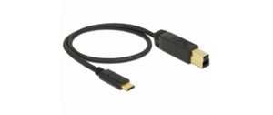 1121571 - Mediatech Delock USB3.1 Kabel C-Stecker - B-Stecker 0.5m, 10Gbps, Gen2, schwarz kaufen Schweiz | Mediatech.ch