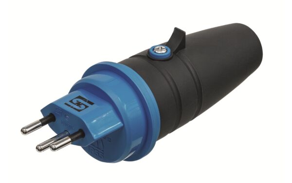 STEFFEN STEKO TPE-Stecker T13 IP55 grau/hellblau kaufen Schweiz | Mediatech.ch