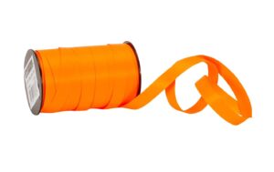 Spyk Geschenkband Poly matt orange, Breite: 10 mm, Länge: 20 m