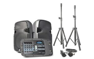 Vonyx PSS-302 Aktives PA-Komplettset mit 2x 10 Tops