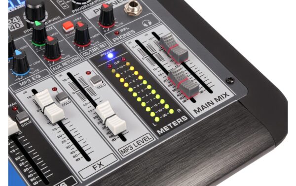 1123407_5 - Mediatech Power Dynamics PDM-S1204 Analoges 12-Kanal Mischpult, Multi-FX