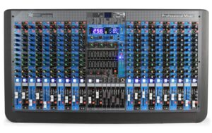 Power Dynamics PDM-S2004 Analoges 20-Kanal Mischpult, Multi-FX
