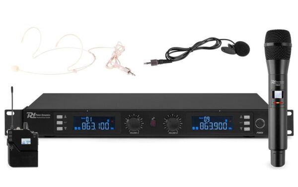 1123472 - Mediatech Power Dynamics PD632C 2-Kanal digital UHF Funkstrecke, Combo kaufen Schweiz | Mediatech.ch