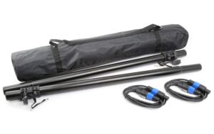 Vonyx LST06 2x Distanzrohr, 2x Speakon Kabel & Bag