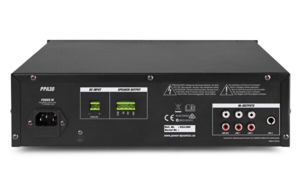 1123491_3 - Mediatech Power Dynamics PPA30 100V Verstärker mit Mixer und Multiplayer