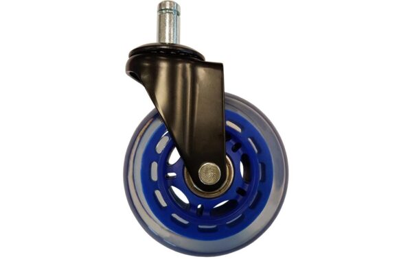 LC-POWER Gaming Stuhlrollen 5er Set. dunkelblau