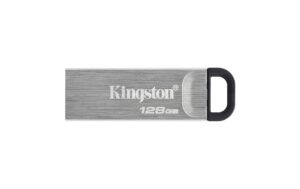 Kingston DataTraveler Kyson 128GB, USB 3.2 mit kappenlosem Metallgehäuse