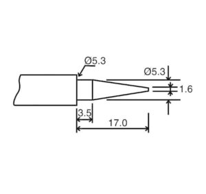 Velleman BITC10N1 Ersatzspitze für LAB1 und VTSSC40N