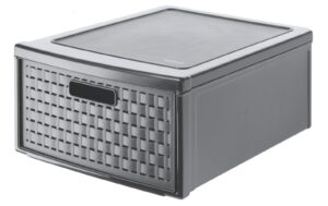 Rotho Schubladenbox gross Country anthrazit, 450x340x200 mm