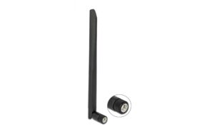 Delock WLAN Antenne, 5dbi, Kippgelenk, 20cm RP-SMA, 2.4&5Ghz, gummiert, schwarz