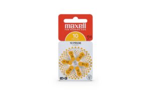 Maxell  Knopfzelle PR536 6er Blister Hörgerätebatterie 10