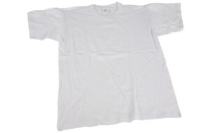 Creativ Company T-Shirt uni weiss 9 - 11 Jahre, B: 40 cm, 100% Baumwolle
