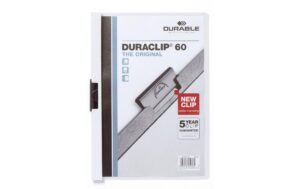 Durable Duraclip 60 A4 weiss, 1 Stück für ca. 60 Blatt
