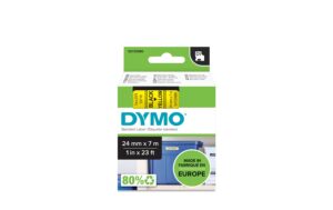 Dymo Schriftband D1, 24mm x 7m, Band: gelb Schrift: schwarz - für alle LabelManager kaufen Schweiz | Mediatech.ch