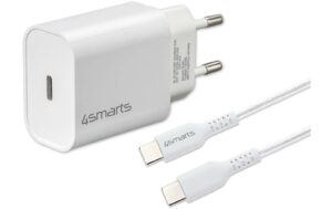 4smarts Wall Charger VoltPlug PD 20W+Kabel USB-C zu USB-C Kabel