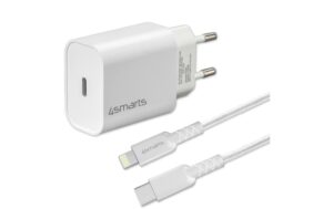 4smarts Wall Charger VoltPlug PD 20W+Kabel mit 1,5m Lightning Kabel