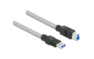 1131240 - Mediatech Delock USB3.2 Kabel, 1m, A-B, Metalmantel USB3.2 Gen1, 5Gbps kaufen Schweiz | Mediatech.ch