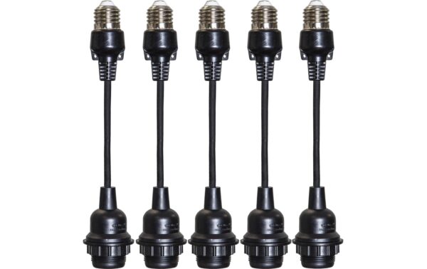 Star Trading Accessoire Connecta Schwarz 5x E27- Hänger H: 22cm, IP44, exkl. LM kaufen Schweiz | Mediatech.ch