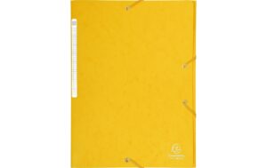 Exacompta Gummibandmappe A4 Maxi Gelb 425 g/m²,3 Klappen,B 3.5cm,300 Blatt,Karton