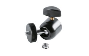 K&M 19695, Kugelgelenk 1/4 Aussengewinde, schwarz