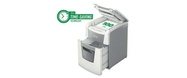 Leitz Aktenvernichter IQ Autofeed Office100 P-4, 100 Blatt
