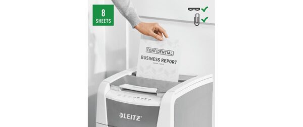 Leitz Aktenvernichter IQ Autofeed Office100 P-4, 100 Blatt
