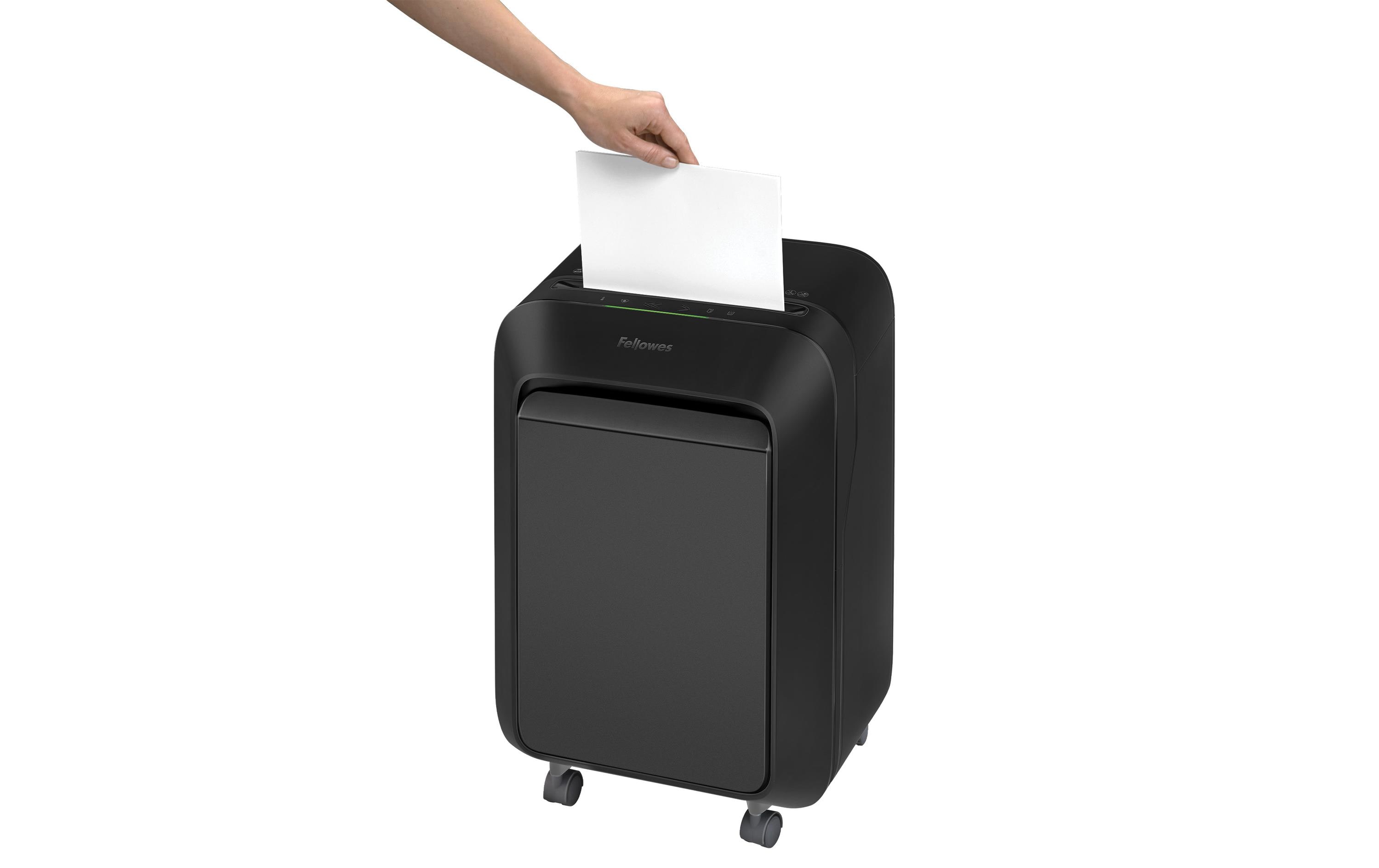1133353_2 - Mediatech Fellowes Aktenvernichter LX210 schwarz 16 Blatt, 23 Liter, Microschnitt