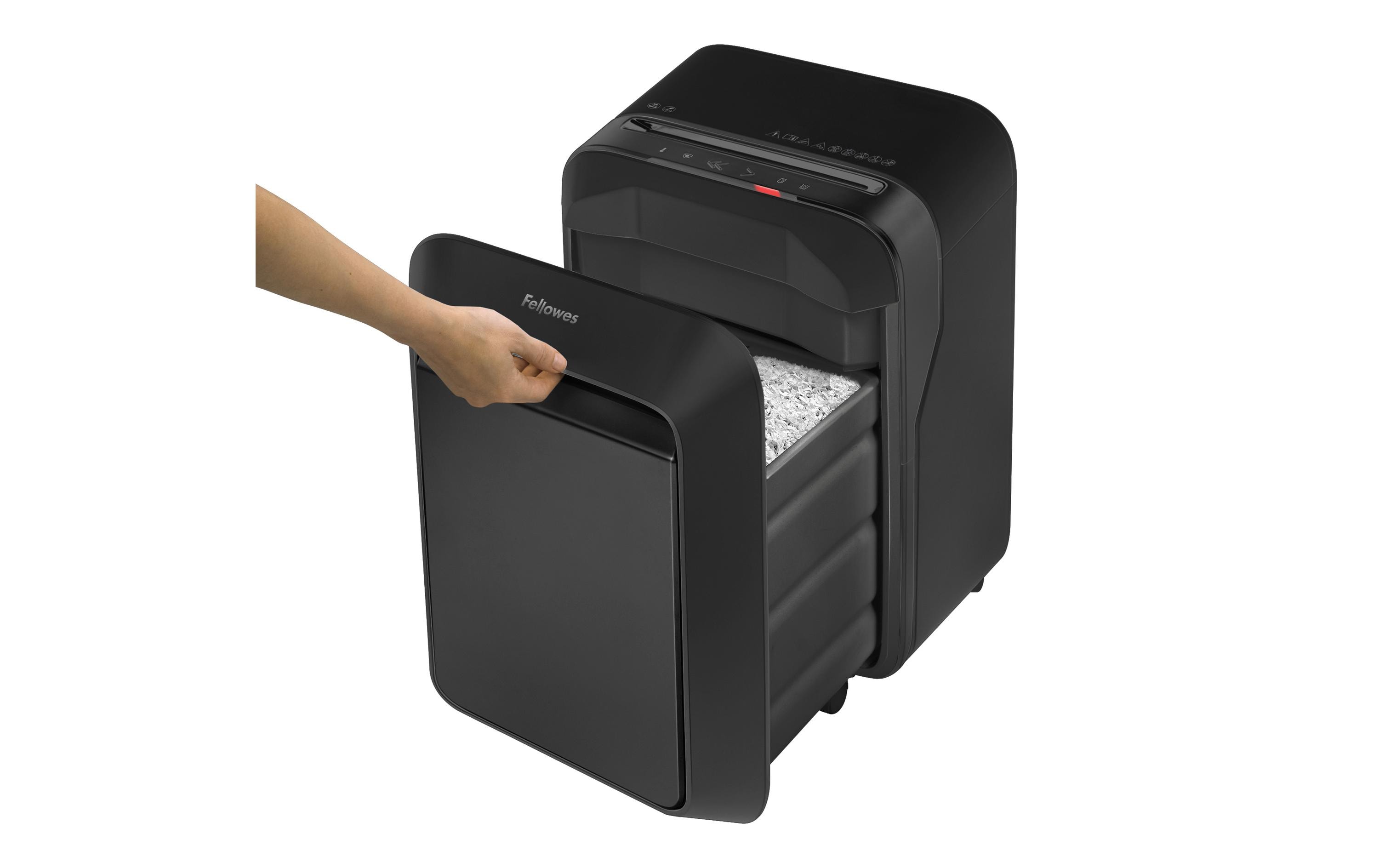 1133353_3 - Mediatech Fellowes Aktenvernichter LX210 schwarz 16 Blatt, 23 Liter, Microschnitt