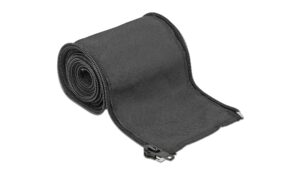 Delock Gewebekabelschlauch, 2mx35mm Reissverschluss, hitzebeständig, Schwarz