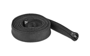 Delock Geflechtskabelschlauch, 2mx30mm Reissverschluss, hitzebeständig, Schwarz