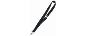 Durable Textilband für Namensschilder 10 Stück, Länge: 44cm, Farbe: Schwarz