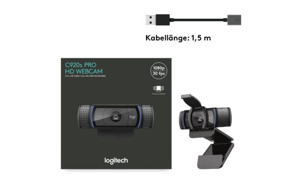 Logitech Webcam C920S Pro Hd USB