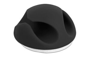 Delock Kabelhalter, TPR, selbstkl. 10 Stück, schwarz, D. 4 mm