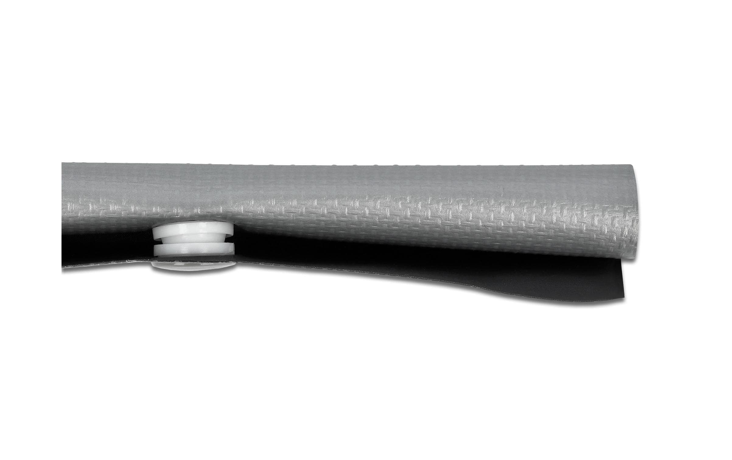 1134774_1 - Mediatech Delock Kabelschutzschlauch, 2m x 20mm Knopfverschluss, Hitzebestädig, gr/sw