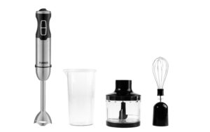 FURBER Stabmixer 1000 W Set Edelstahl-schwarz, mit Zubehör