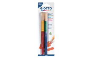 Giotto Borstenpinsel ideal für Kinder 2 Stück, Ideal für Kinder