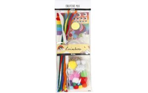 Creativ Company Bastelset MIX Rainbow kreativer Mix, mit Bastelideen/Anleitung