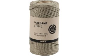 Creativ Company Makrameegarn string 2 mm 330 g, 198 m, Moosgrün