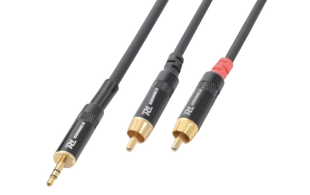 PD Connex CX85-3 Audiokabel 3.5 Klinke - 2x Cinch, 3m kaufen Schweiz | Mediatech.ch
