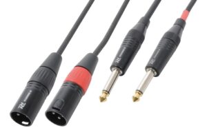 PD Connex CX64-3 Audiokabel 2x XLRm - 2x 6.3 Klinke, 3m