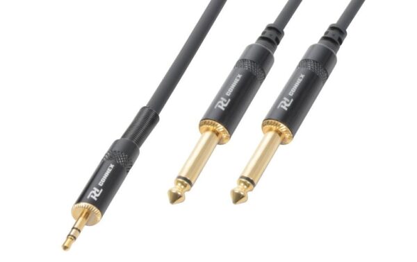 1141086 - Mediatech PD Connex CX86-1 A. Kabel 3.5 Klinke - 2x 6.3 Klinke, 1.5m kaufen Schweiz | Mediatech.ch