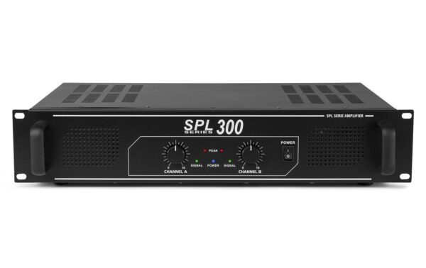 Skytec SPL 300 2-Kanal Endstufe 2x 150W, schwarz